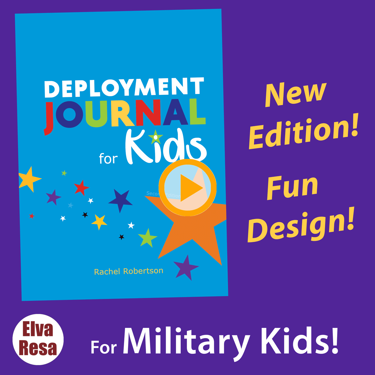 Deployment Journal for Kids 2nd edition by Rachel Robertson, published by Elva Resa Publishing - Look Inside video