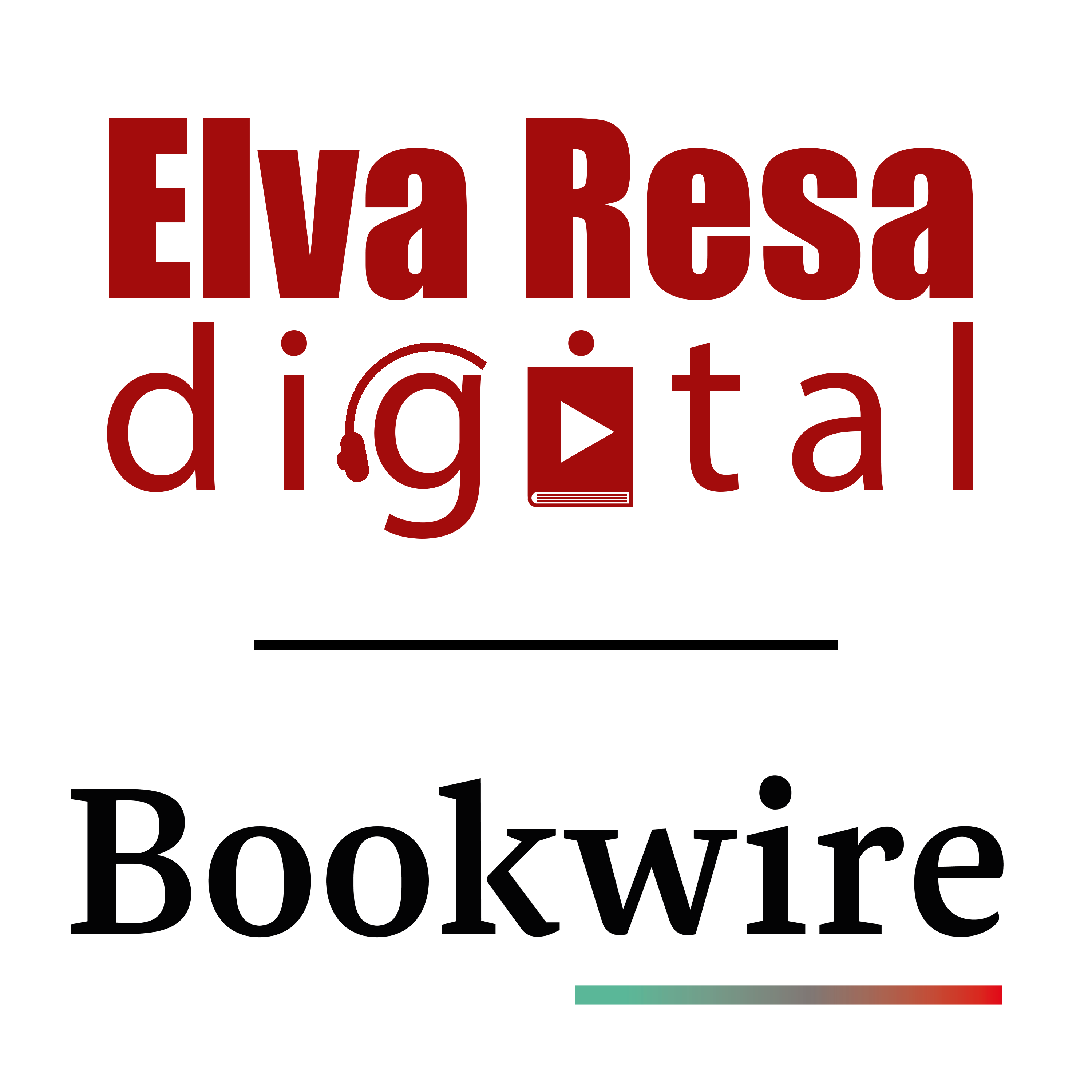 Elva Resa Digital logo and Bookwire logo