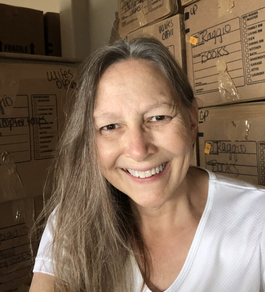 Author photo for Kathy Feedham Raggio, author of Home Moves With Me, published by Elva Resa Publishing