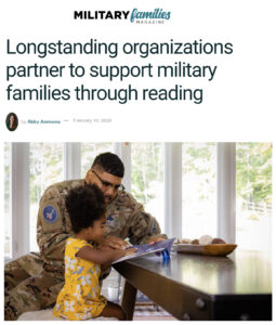 Military Families Magazine article about Elva Resa and United Through Reading collaboration