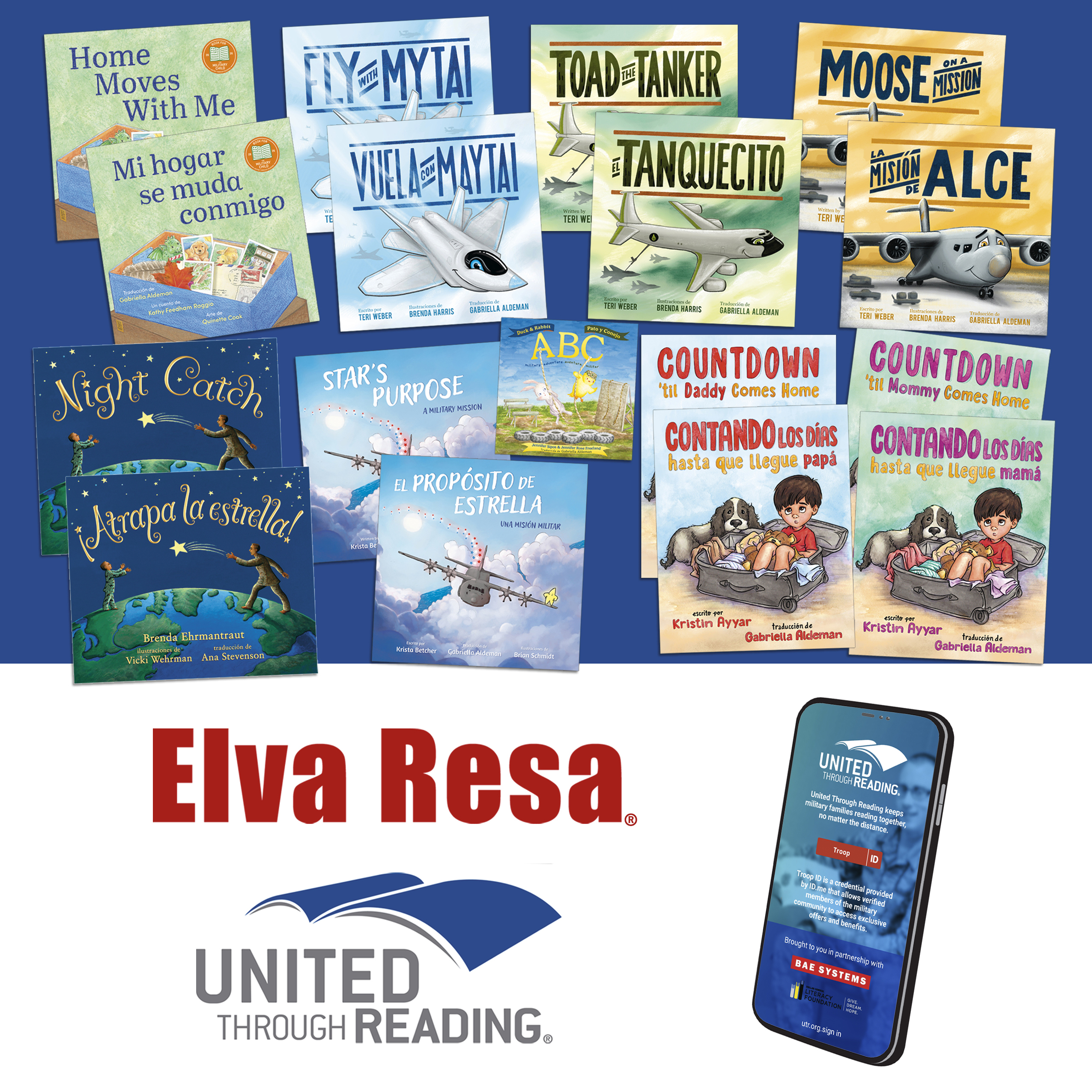 17 Elva Resa picture books added to UTR app for military families