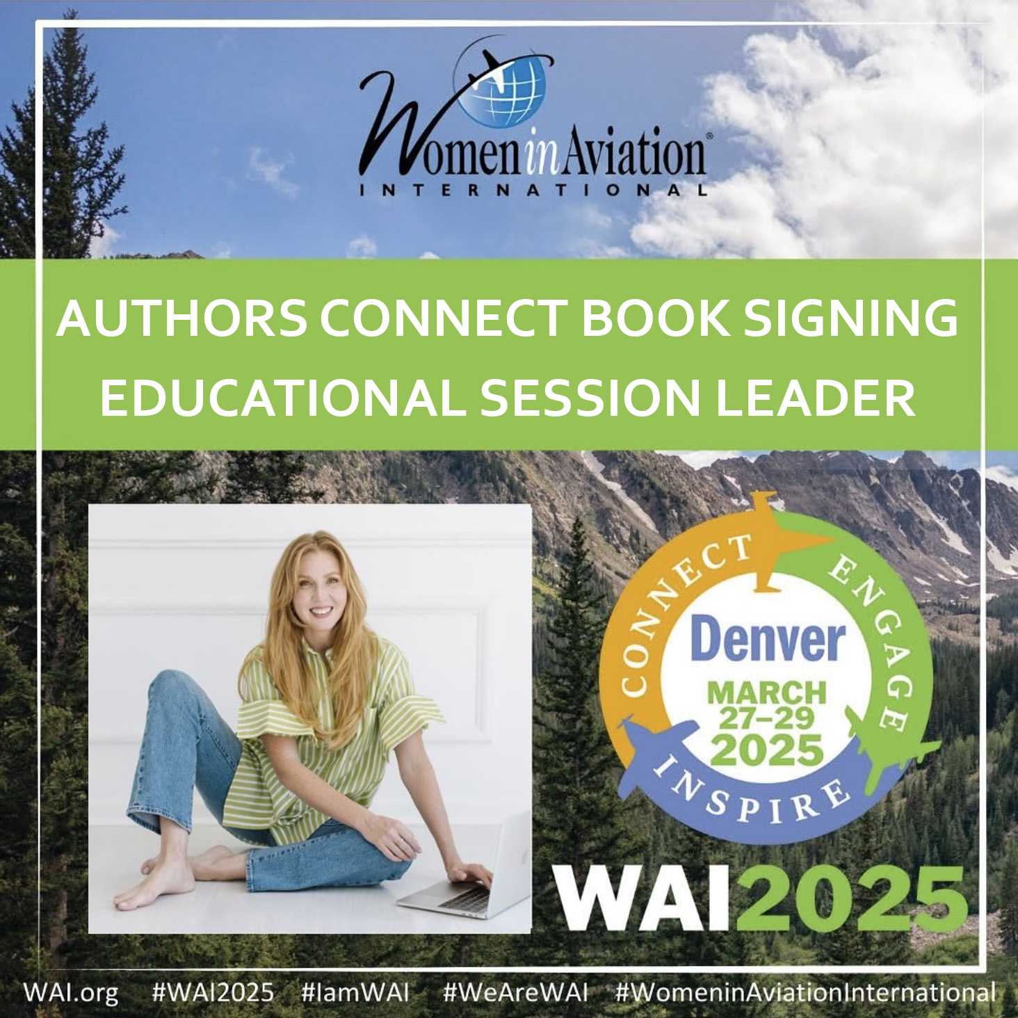 Weber-WAI2025 Teri Weber, author of Operation Aviation series, will sign books and speak at Women in Aviation International Conference in Denver March 27-29, 2025